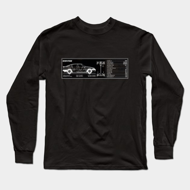 Rover SD1 Vitesse Long Sleeve T-Shirt by SuperSportArt